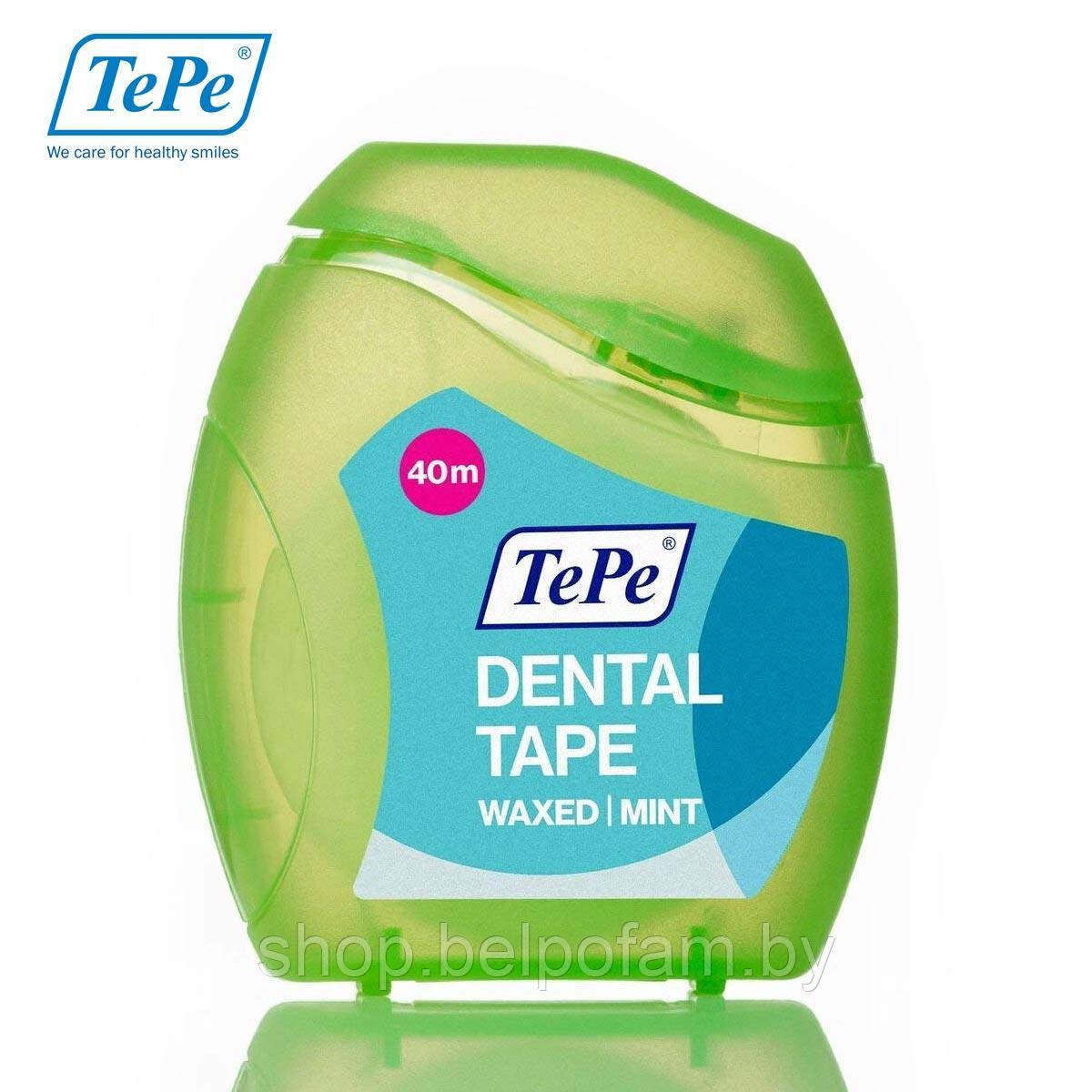 Зубная лента TePe Dental Tape Waxed mint