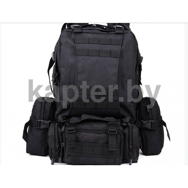 Рюкзак тактический Defense Pack Assembly. 40л, Чёрный. - фото 3 - id-p102172125