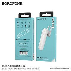 Bluetooth-гарнитура BOROFONE BC20, цвет: белый (Bluetooth 4.2, разговор - 4 ч., ожидание- 120 ч.