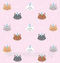 Коробка "Коты-единороги" размер 12*12*6 см