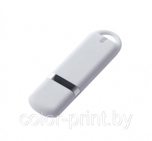 Флеш накопитель USB 2.0 Memo, пластик Софт Тач, белый/белый , 16 Gb - фото 4 - id-p102150977