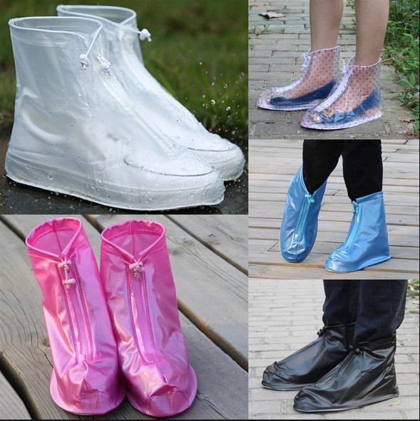 Защитные чехлы для обуви от дождя и грязи с подошвой цветные - фото 5 - id-p102189746
