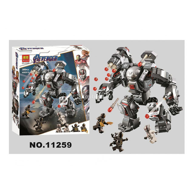 Конструктор Bela 11259 Avengers Super Heroes Боевой костюм Воителя (аналог Lego Super Heroes 76124) 386 дет - фото 1 - id-p102190879