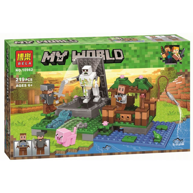 Конструктор Bela 10962 My World Голем на ферме (аналог Lego Minecraft) 219 деталей - фото 1 - id-p102190958