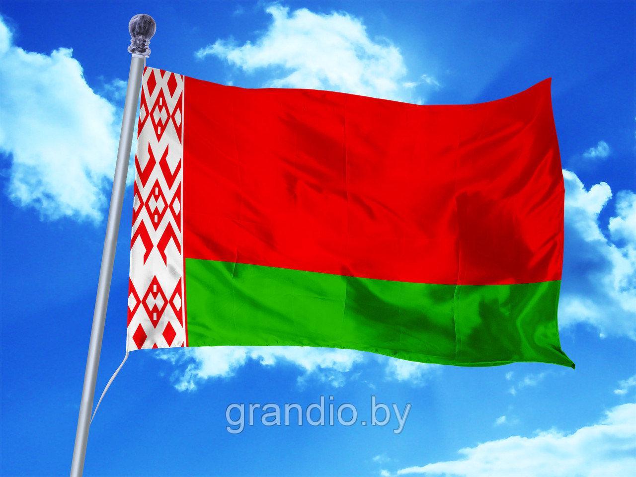 Флаг Беларуси 1 х 2 метра (печать сублимационная, пошив)