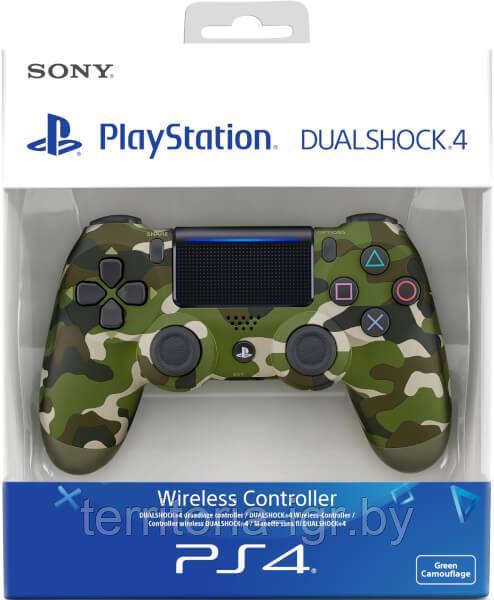 Геймпад Sony DualShock 4 Wireless Cont Green Cammo для PS4 (камуфляжный)[CUH-ZCT2E] v2 Оригинал - фото 1 - id-p78809916