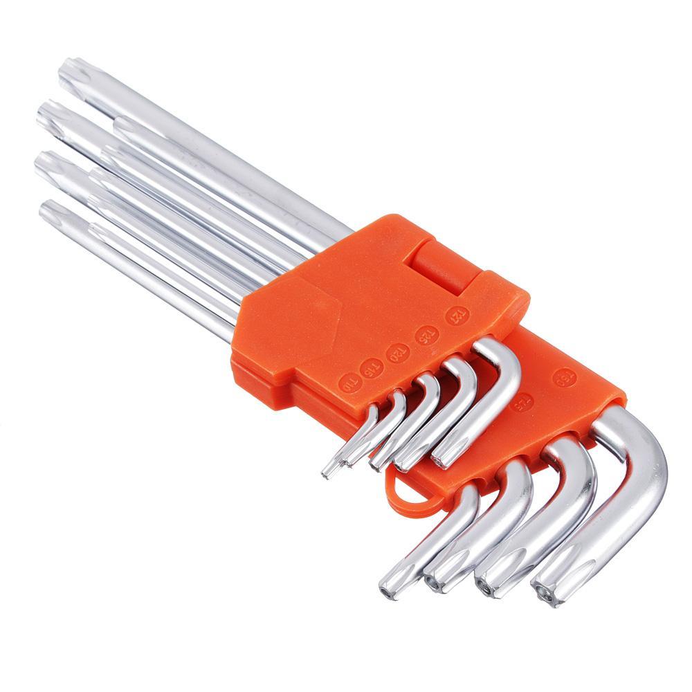 Набор ключей TORX-профиль 9пр. (75х3мм-170х9мм) ЕРМАК 657-024