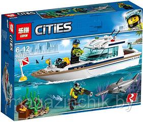 Лего Сити Яхта для дайвинга, Lepin 02123, аналог 60221