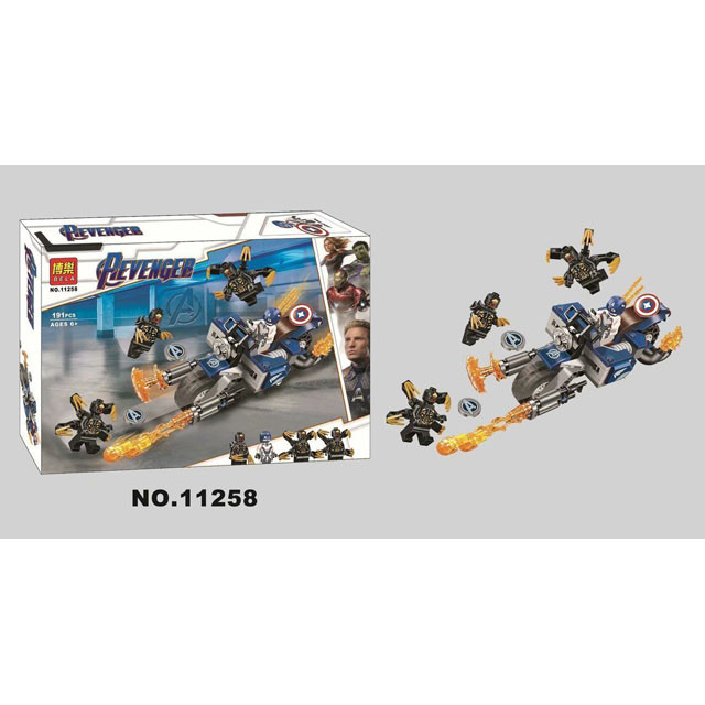 Конструктор Bela 11258 Avengers Капитан Америка: Атака Аутрайдеров (аналог Lego Avengers 76123) 191 деталь - фото 2 - id-p102200251