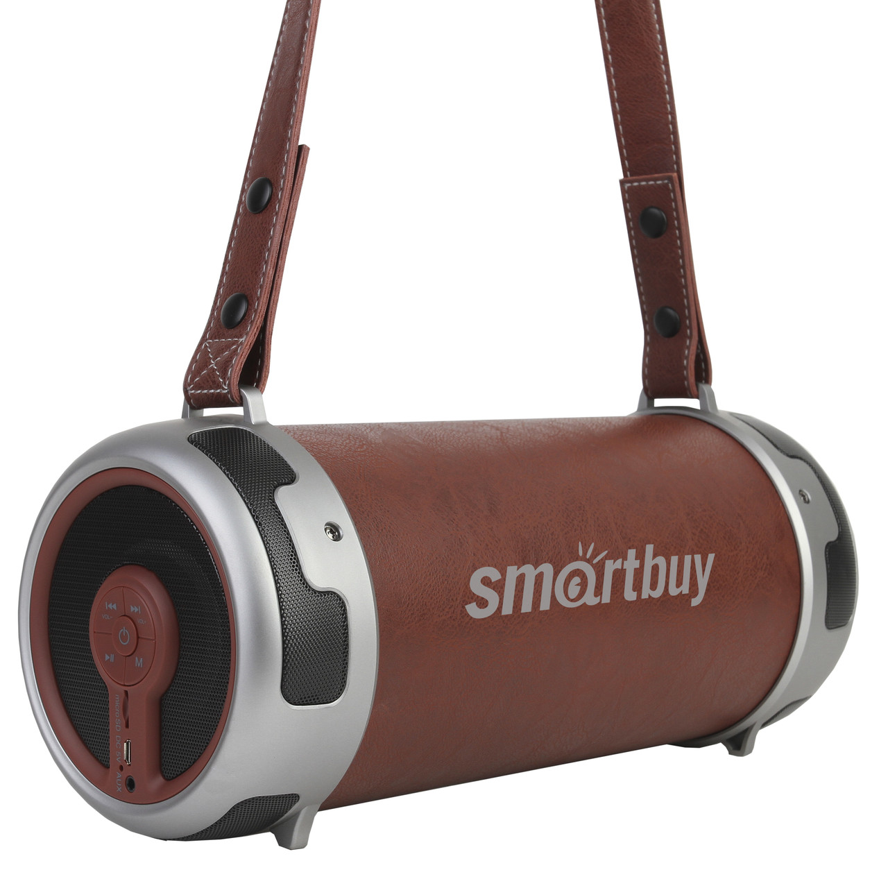 Портативная стереоколонка с Bluetooth STINGER Smartbuy, коричневая - фото 2 - id-p102203768