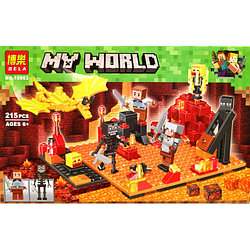 Конструктор Bela 10963 My World Нападение на шахтёров (аналог Lego Minecraft) 215 деталей