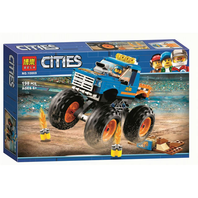 Конструктор Bela 10869 Cities Монстр-трак (аналог Lego City 60180) 198 деталей