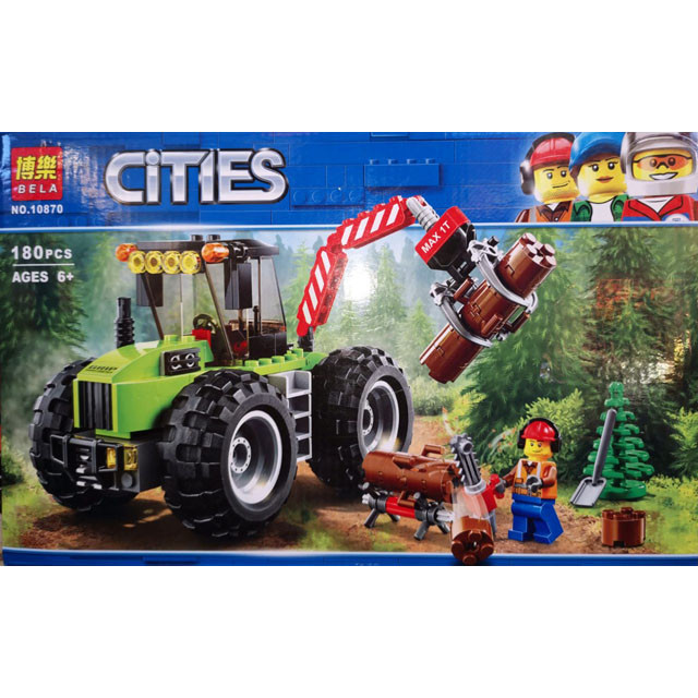 Конструктор Bela 10870 Cities Лесной трактор (аналог Lego City 60181) 180 деталей - фото 2 - id-p102206019
