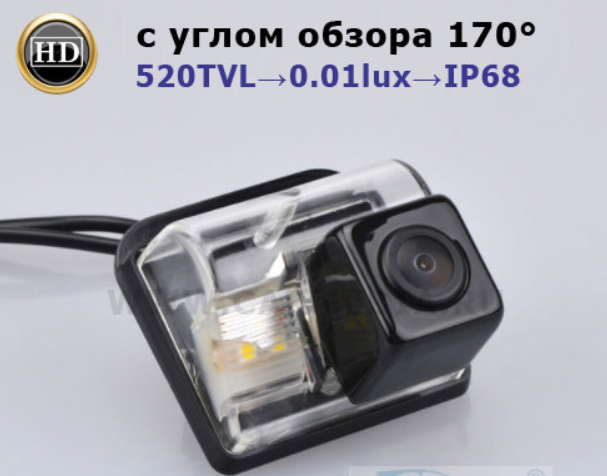 Штатная цветная камера заднего вида на Mazda CX5, CX7, CX9, Mazda 3, 6 (до 2007 г.), Mazda 6 (2007-12) sw - фото 1 - id-p102234460