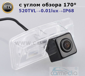 Штатная цветная камера заднего вида на Infinity QX50/QX70/EX/FX  Night Vision с углом 170