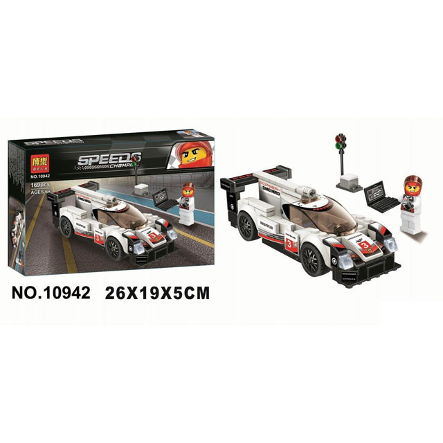 Конструктор Bela 10942 Speeds Champion Porsche 919 Hybrid (аналог Lego Speed Champions 75887) 169 деталей - фото 6 - id-p102247242
