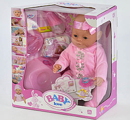 Кукла-пупс Baby love  (аналог aby Born)  8 функций BL023a