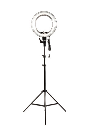Кольцевая лампа на штативе для визажистов, парикмахеров, фотографов SiPL - фото 4 - id-p102259967