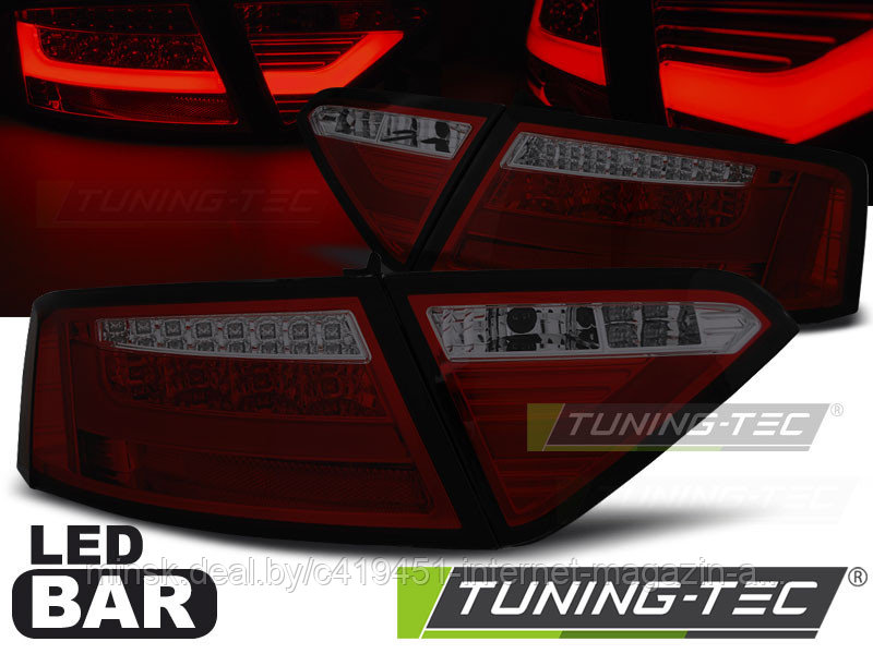 Задние фонари red smoke led bar для Audi A5 2007-2011 COUPE