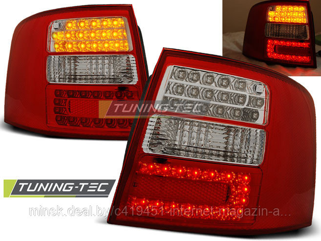 Задние фонари red white led для Audi A6 C5 1997-2004 AVANT