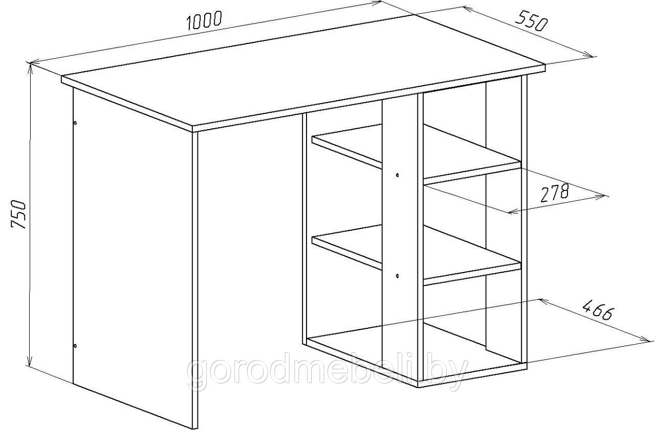 Стол компьютерный Имидж-1(мебель класс) - фото 2 - id-p102262544