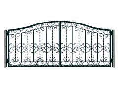 Ворота с декоративной ковкой №2