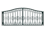 Ворота с декоративной ковкой №2