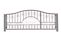 Кованые ворота с орнаментом №4