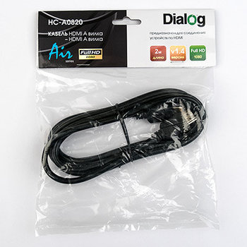 HC-A0820 - кабель HDMI A (M) - HDMI A (M), V1.4 - 2 м Кабель HDM DIALOG