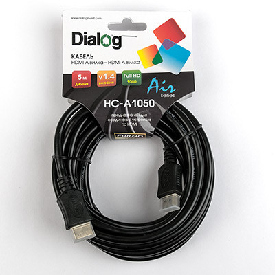 HC-A1050 - кабель HDMI A (M) - HDMI A (M), V1.4 - 5 м Кабель HDM DIALOG - фото 1 - id-p76342177