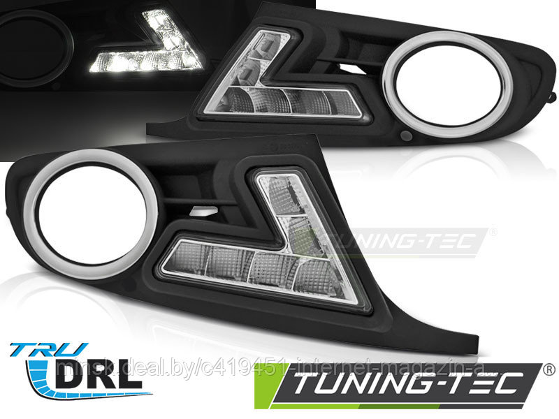 РАМКИ ПРОТИВОТУМАНОК СО ВСТРОЕННЫМИ ХОДОВЫМИ ОГНЯМИ DRL для VOLKSWAGEN GOLF 6 2008-2012