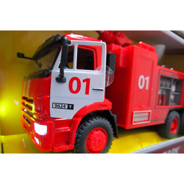 Пожарная металлическая машина "Автопарк" 9624 (свет, звук, вода) - фото 7 - id-p102306675