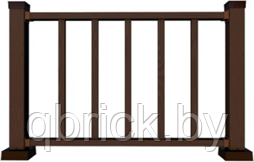 Ограждение ДПК Holzhof Woodstyle, комплект 1х1 м.