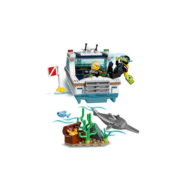 Конструктор Lepin Cities 02123 Яхта для дайвинга (аналог Lego City 60221) 166 деталей - фото 9 - id-p102404388