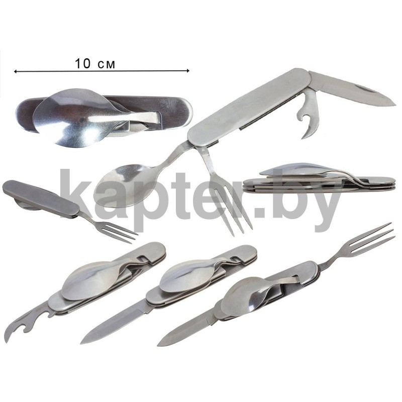 Многофункциональный походный нож (нож, ложка, вилка, открывалка) . - фото 5 - id-p102404414