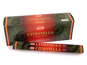 Благовония Цитронелла "Hem" Citronella, шестигранник, 20 шт