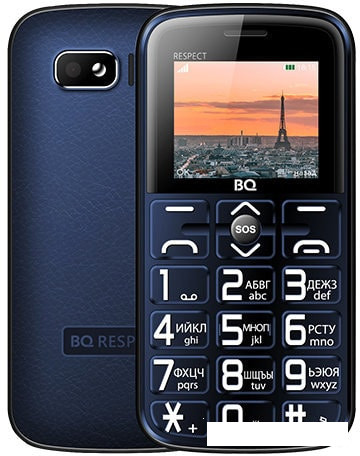 Мобильный телефон BQ-Mobile BQ-1851 Respect (синий) - фото 1 - id-p102409123