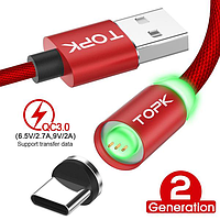Магнитные USB кабели TOPK.
