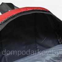 Рюкзак молодёжный, отдел на молнии, 4 наружных кармана, 2 боковые сетки, с пеналом, цвет серый/красный, фото 5