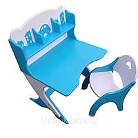 Парта + стул растишка  Комплект детской мебели с регулировкой  высоты, Парта трансформер А001, фото 1