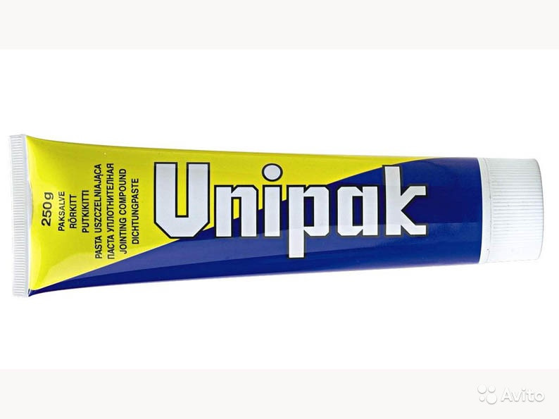 Паста для уплотнения резьбовых соединений "UNIPAK" (тюбик 250 гр.) - фото 3 - id-p102432002