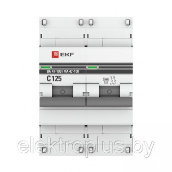 ВА 47-100 2P (10кА) до 125А EKF PROxima - фото 3 - id-p102439827