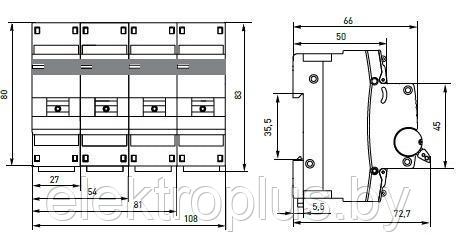 ВА 47-100 2P (10кА) до 125А EKF PROxima - фото 4 - id-p102439827