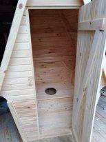 Туалет дачный деревянный "Домик" - фото 6 - id-p102442349
