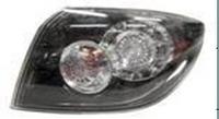 3 фонарь задний внешний правый (хэтчбэк) прозрачный, с диодным габаритом, стоп-сигнал (DEPO) для MAZDA 3