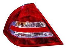 W203 фонарь задний внешний(комплект), тюнинг, с диодами, стоп-сигнал, хрустальный (DEPO) красный-белый