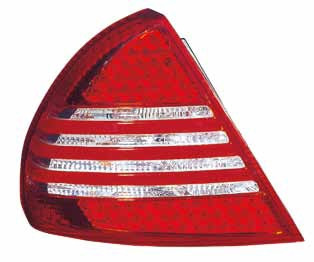 LANCER фонарь задний (задняя фара) внешний левая+правая (комплект) тюнинг (седан) с диодами габарит , стоп-сигнал (DEPO) красный-белый для MITSUBISHI - фото 1 - id-p102433823