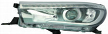 HILUX фара передняя левая линзованная , п/ корректор , диодный , внутри черная (DEPO) для TOYOTA HILUX