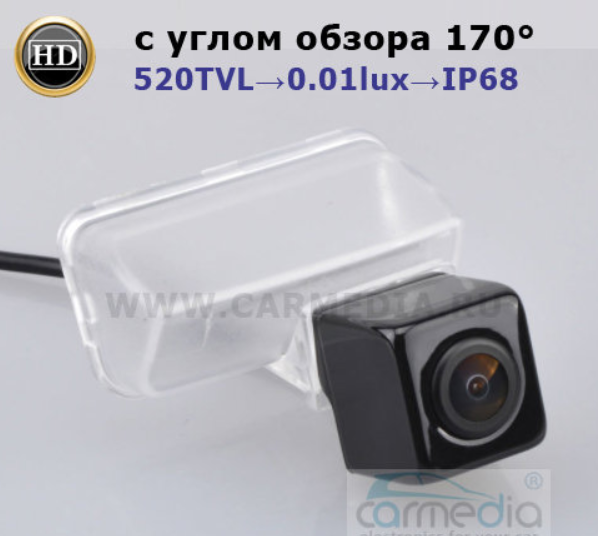 Штатная цветная камера заднего вида на Toyota Camry V50,V55  Night Vision с углом обзора 170°