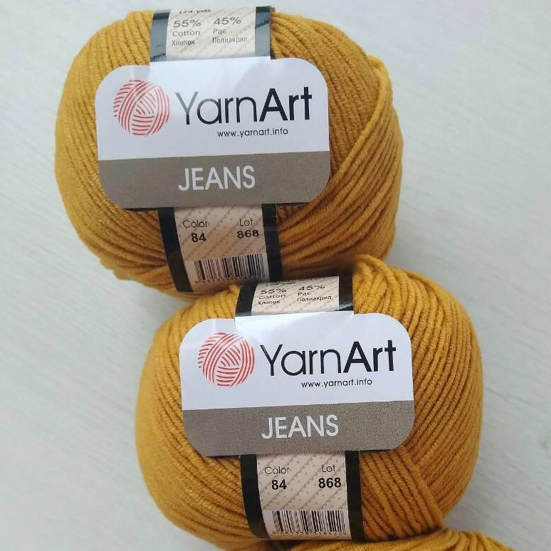 YarnArt Jeans цвет 84 горчица - фото 2 - id-p102455386